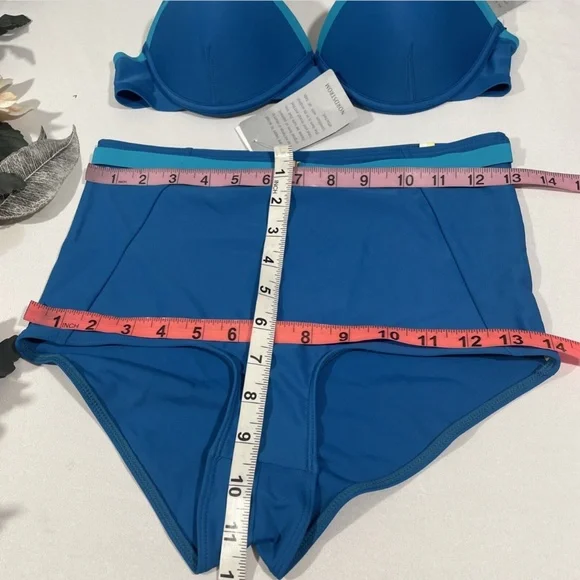 NEW‎ 2PC Summersalt [ 4 ] The Fused Delta Bikini Top + High Waist Bottoms - Picture 3 of 12